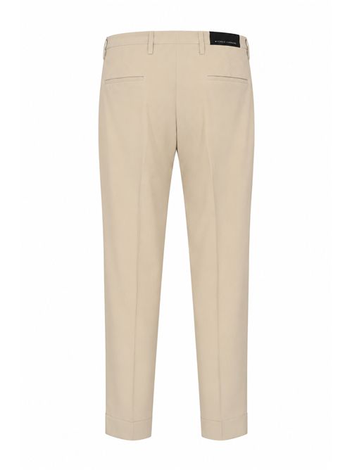 Pantalone Freddy in fresco lana vergine con pinces Sabbia MICHELE CARBONE | FREDDY104